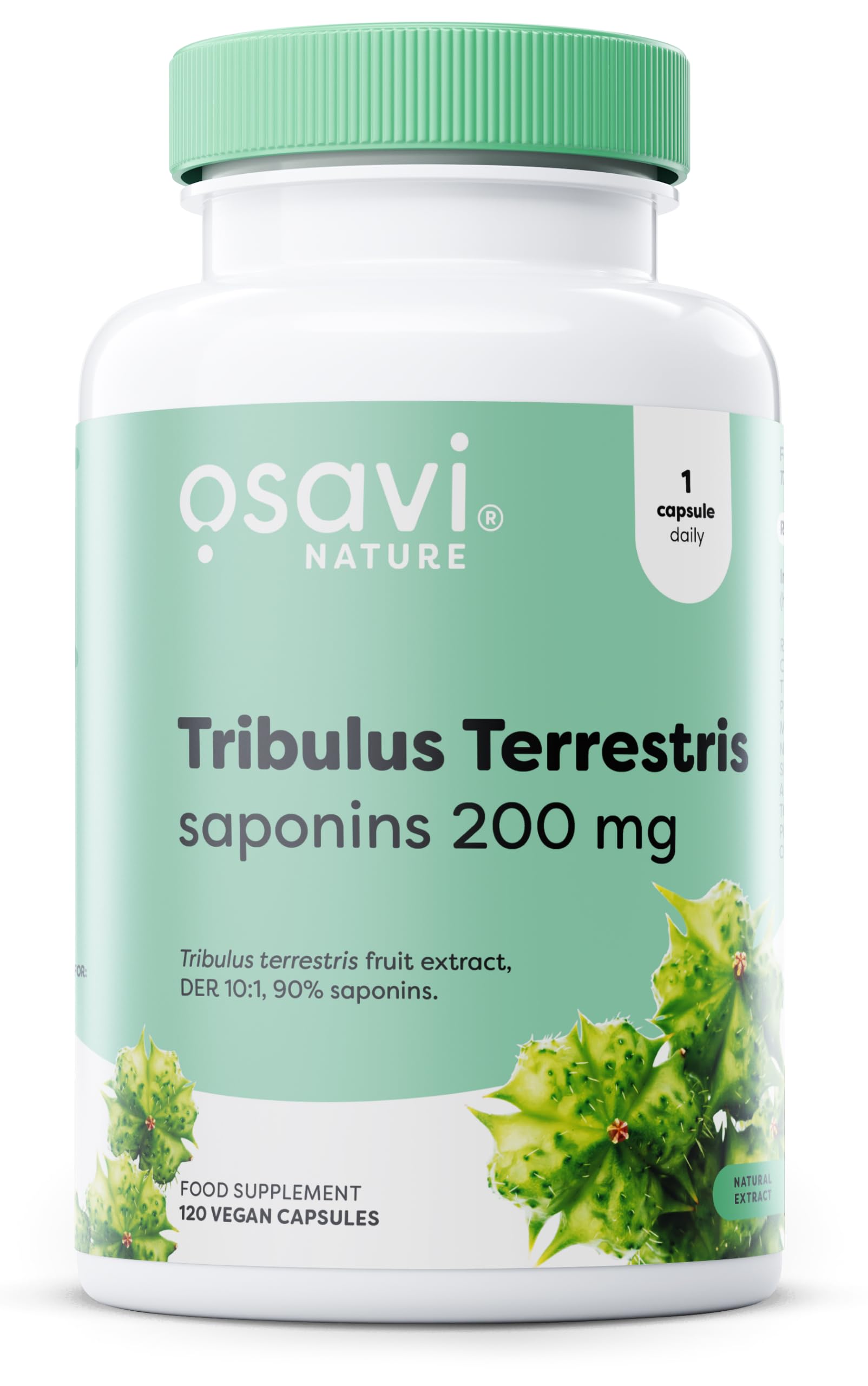 Osavi Tribulus Terrestris Saponins 200mg - 120 vegan caps - Sense42 Beauty and Health