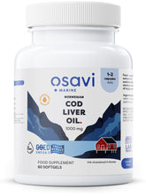 Osavi Norwegian Cod Liver Oil Softgels, 1000mg (Lemon) - 60 softgels - Sense42 Beauty and Health