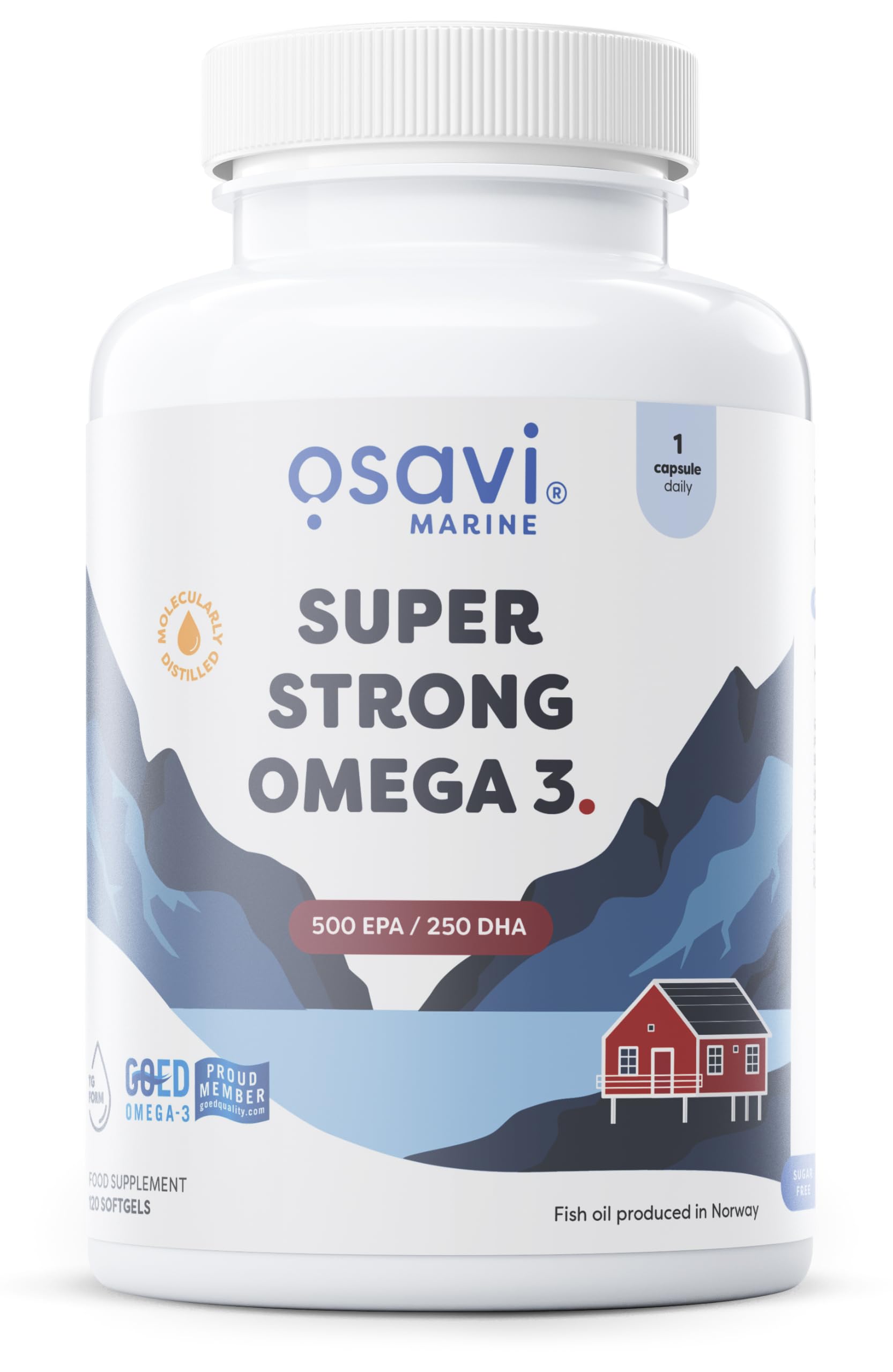Osavi Super Strong Omega–3 500 EPA / 250 DHA – 120 Softgels - Sense42 Beauty and Health