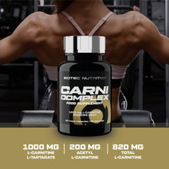 Scitec Nutrition Carni Complex – Advanced Amino Acid Derivative Formula – for Optimal Fat Metabolism – with L-Carnitine, 60 Capsules - Sense42 Beauty and Health