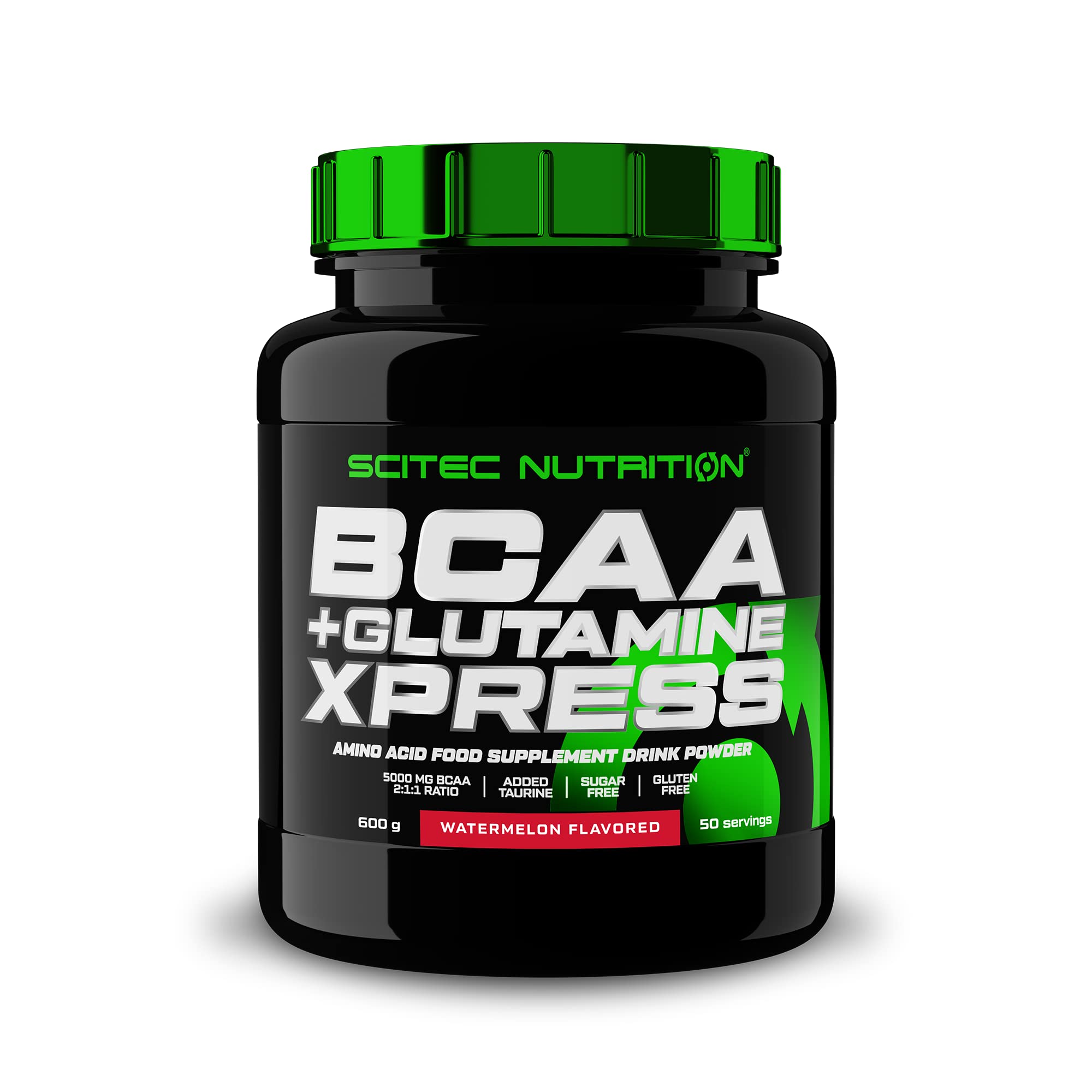 Scitec Nutrition BCAA + Glutamine Xpress, Drink Powder with branched-Chain Amino acids, with glutamine and Taurine, Sugar- and Gluten-Free, 600 g, Watermelon - Sense42 Beauty and Health