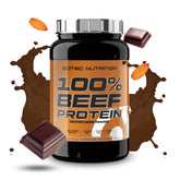 Scitec Nutrition 100% Beef Protein, Flavored Protein Drink Powder, Lactose Free, Sugar Free, Gluten Free, 900 g, Almond Chocolate - Sense42 Beauty and Health