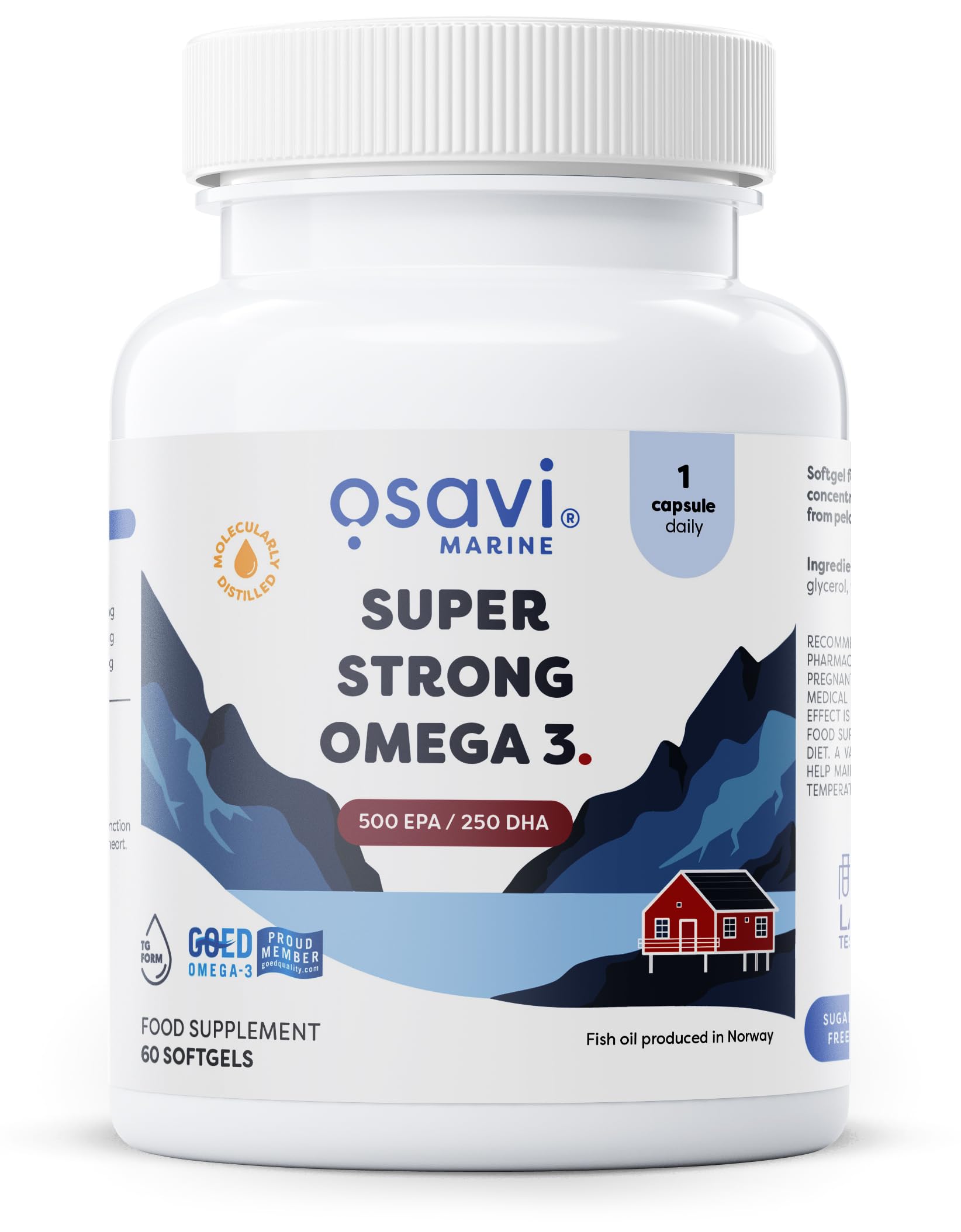Osavi Super Strong Omega-3 500 EPA / 250 DHA - 60 Softgels - Sense42 Beauty and Health