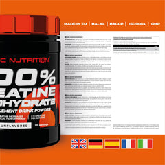 SciTec 100% Creatine Monohydrate - 300g - Sense42 Beauty and Health