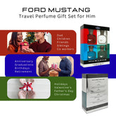 Mustang Gift Set 15ml Red EDT + 15ml White EDT + 15ml Blue EDT + 15ml Green EDT - Sense42 Beauty and Health