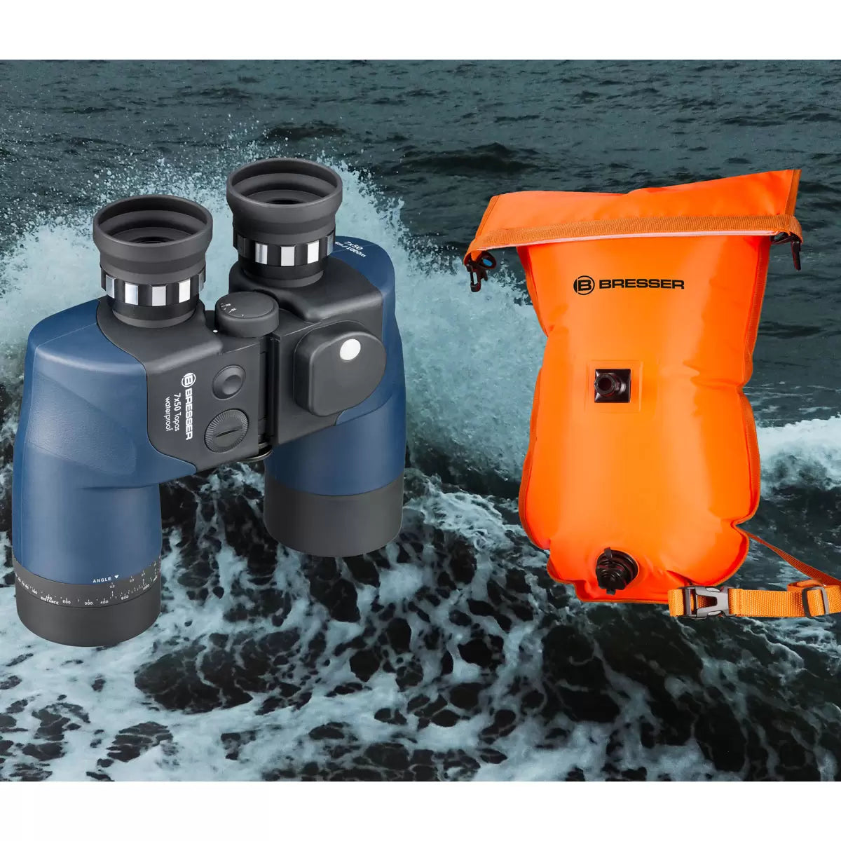Bresser Topas 7 x 50mm Binoculars with Built-in Compass - Sense42 Beauty and Health