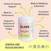 BCAA Blend - Lemon & Lime Flavour