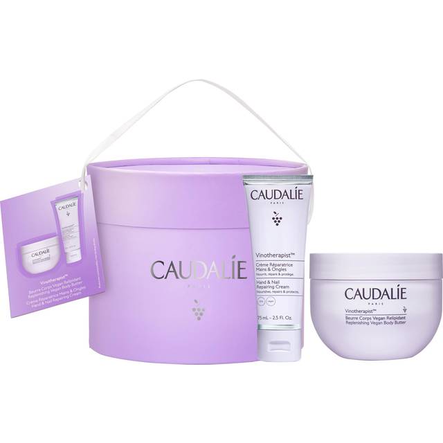 Caudalie Vinotherapist Body Moisture Duo Gift Set 250g Replenishing Vegan Body Butter + 75ml Hand & Nail Repairing Cream