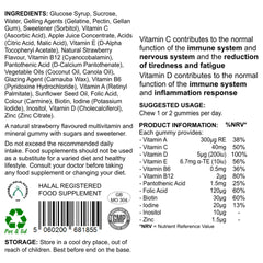 Multi-Vitamin Blend Gummies (Strawberry)