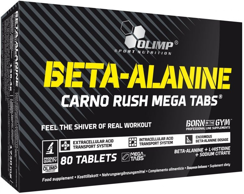 Beta Alanine - Carno Rush Mega Tabs - 80 tabs - Sense42 Beauty and Health