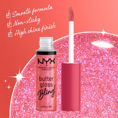 NYX Professional Makeup Butter Gloss Bling - shade 05 She Got Money 8 ml - Sense42 Beauty and Health
