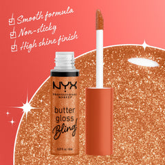 NYX Professional Makeup Butter Gloss Bling - shade 03 Pricey 8 ml - Sense42 Beauty and Health