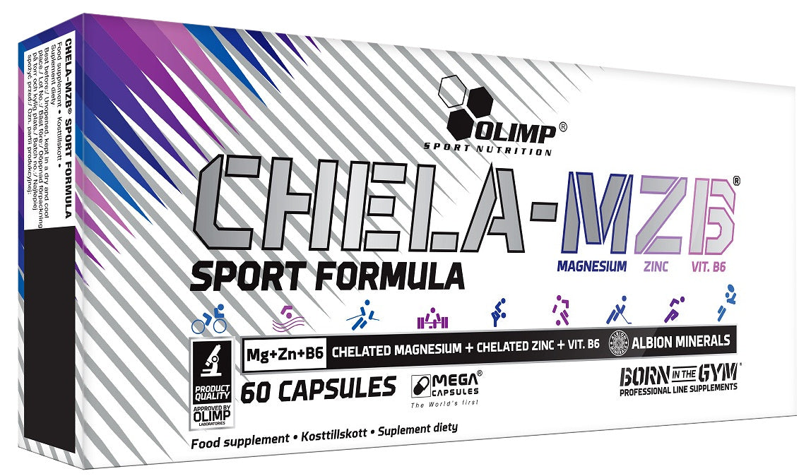 Chela MZB, Sport Formula - 60 mega caps - Sense42 Beauty and Health