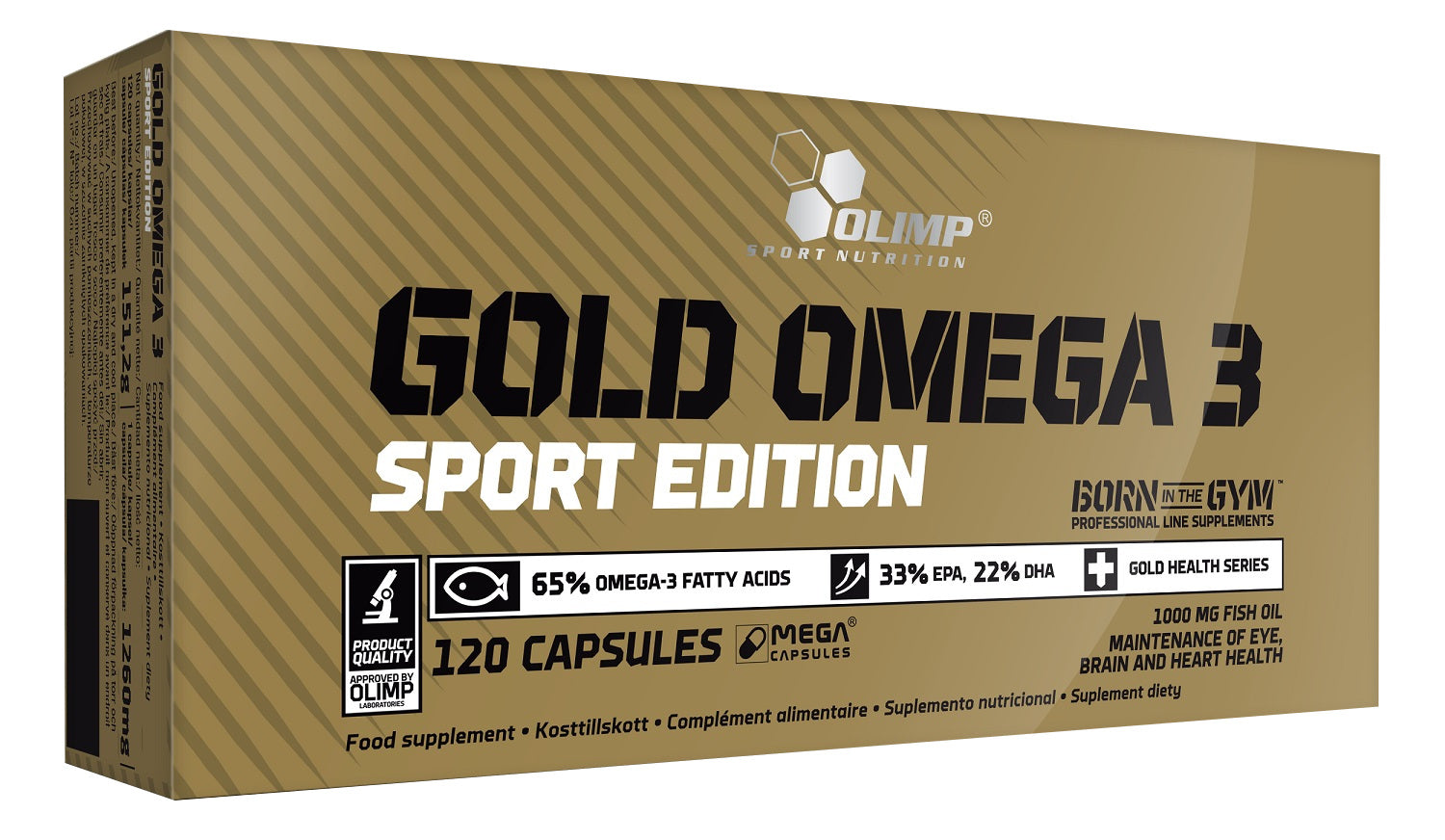 Gold Omega 3, Sport Edition - 120 caps - Sense42 Beauty and Health
