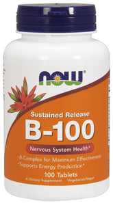 Vitamin B-100 Sustained Release - 100 tabs - Sense42 Beauty and Health