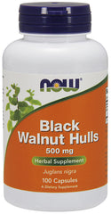 Black Walnut Hulls, 500mg - 100 caps - Sense42 Beauty and Health