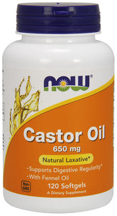 Castor Oil, 650mg - 120 softgels - Sense42 Beauty and Health