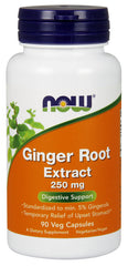 Ginger Root Extract, 250mg - 90 vcaps - Sense42 Beauty and Health