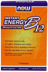 NOW Foods Vitamin B-12 Instant Energy - 75 packets - Sense42 Beauty and Health
