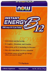 NOW Foods Vitamin B-12 Instant Energy - 75 packets - Sense42 Beauty and Health