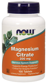 Magnesium Citrate, 200mg - 100 tablets - Sense42 Beauty and Health