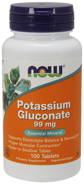 Potassium Gluconate, 99mg - 100 tablets - Sense42 Beauty and Health