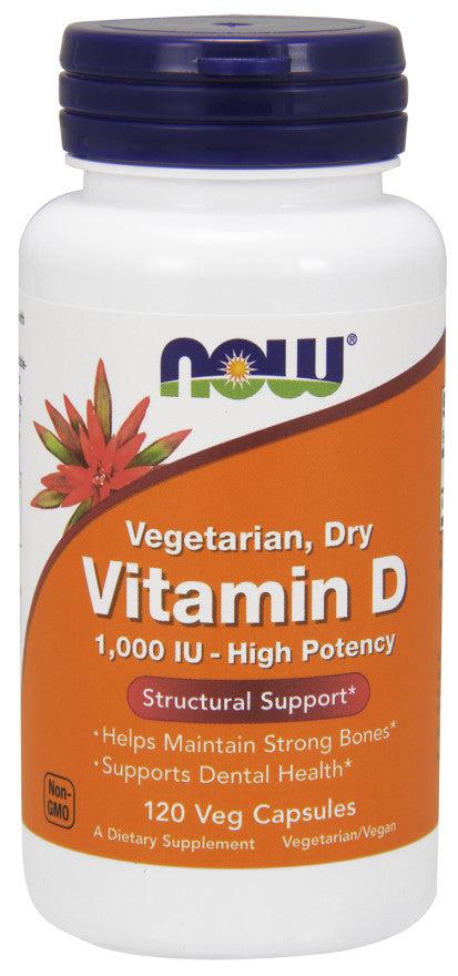 Vitamin D, 1000 IU Vegetarian - Dry - 120 vcaps - Sense42 Beauty and Health