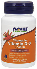 Vitamin D-3, 1000 IU (Chewable) - 180 chewables - Sense42 Beauty and Health