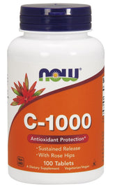 Vitamin C-1000 with Rose Hips - Sustained Release - 100 tabs - Sense42 Beauty and Health