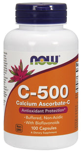 Vitamin C-500 Calcium Ascorbate-C - 100 caps - Sense42 Beauty and Health
