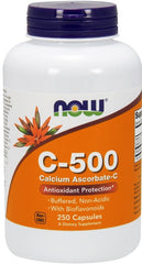 Vitamin C-500 Calcium Ascorbate-C - 250 caps - Sense42 Beauty and Health
