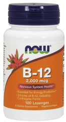 Vitamin B-12, 2000mcg - 100 lozenges - Sense42 Beauty and Health