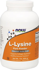 NOW Foods L-Lysine 1000mg (Powder) - 454g - Sense42 Beauty and Health