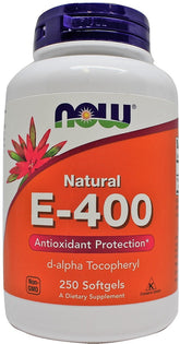 Vitamin E-400, Natural - 250 softgels - Sense42 Beauty and Health