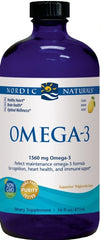 Omega-3, 1560mg Lemon - 473 ml. - Sense42 Beauty and Health