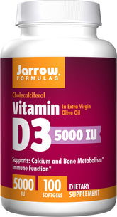 Vitamin D3, 5000 IU - 100 softgels - Sense42 Beauty and Health