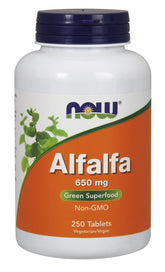 Alfalfa, 650mg - 250 tablets - Sense42 Beauty and Health
