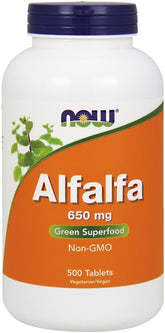 Alfalfa, 650mg - 500 tablets - Sense42 Beauty and Health