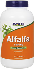 Alfalfa, 650mg - 500 tablets - Sense42 Beauty and Health