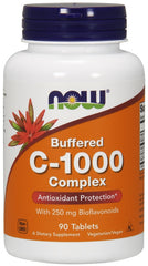 Vitamin C-1000 Complex - Buffered with 250mg Bioflavonoids - 90 tabs - Sense42 Beauty and Health