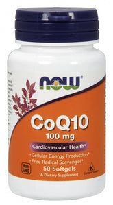 CoQ10, 100mg - 50 softgels - Sense42 Beauty and Health