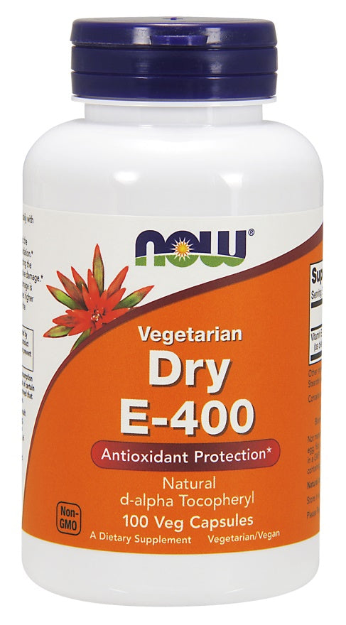 Vitamin E-400 Dry, Vegetarian - 100 vcaps - Sense42 Beauty and Health