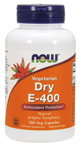 Vitamin E-400 Dry, Vegetarian - 100 vcaps - Sense42 Beauty and Health