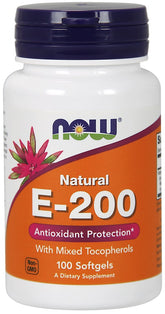 Vitamin E-200 - Natural (Mixed Tocopherols) - 100 softgels - Sense42 Beauty and Health