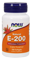 Vitamin E-200, Natural - 100 softgels - Sense42 Beauty and Health