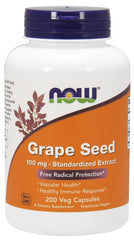 Grape Seed Standardized Extract, 100mg - 200 vcaps - Sense42 Beauty and Health
