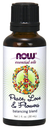 NOW Foods Essential Oil Peace Love & Flowers Oil Blend - 30 ml. - Sense42 Beauty and Health