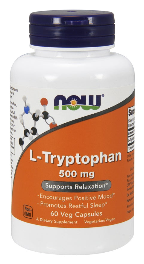 L-Tryptophan, 500mg - 60 vcaps - Sense42 Beauty and Health