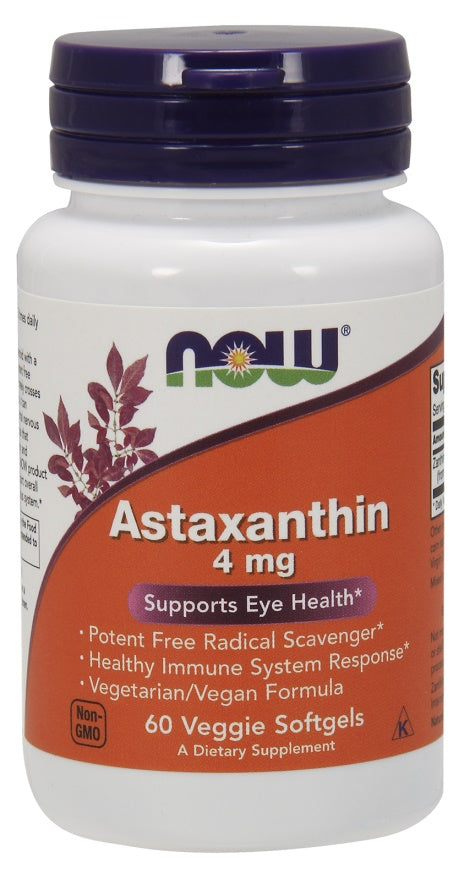 Astaxanthin, 4mg - 60 veggie softgels - Sense42 Beauty and Health