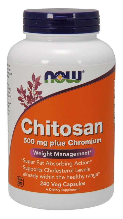 Chitosan, 500mg Plus Chromium - 240 vcaps - Sense42 Beauty and Health